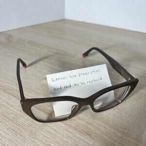 Fendi FE50001I 050 Eyeglasses Light Brown Pink Frames 52-17-145